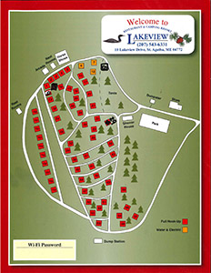 Lakeview Campground Map